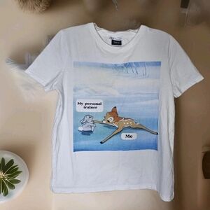 Zara Cream Tee‎ with Graphic Print